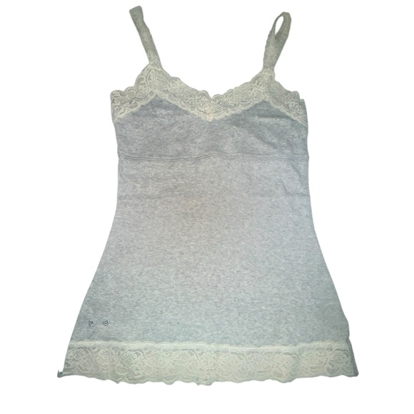 Converse Gray Chemise with Cream Lace - Picture 1 of 2